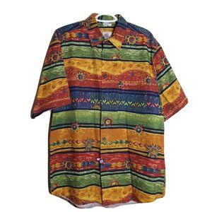 The Territory Ahead Men's Button Front Hawaiian Camp Shirt Short Sleeve Sz. L